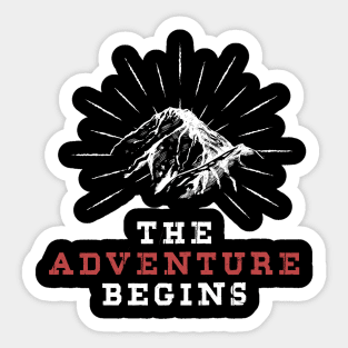 The Adventure Begins Stay Wild And Go Outside Into Wild Sticker